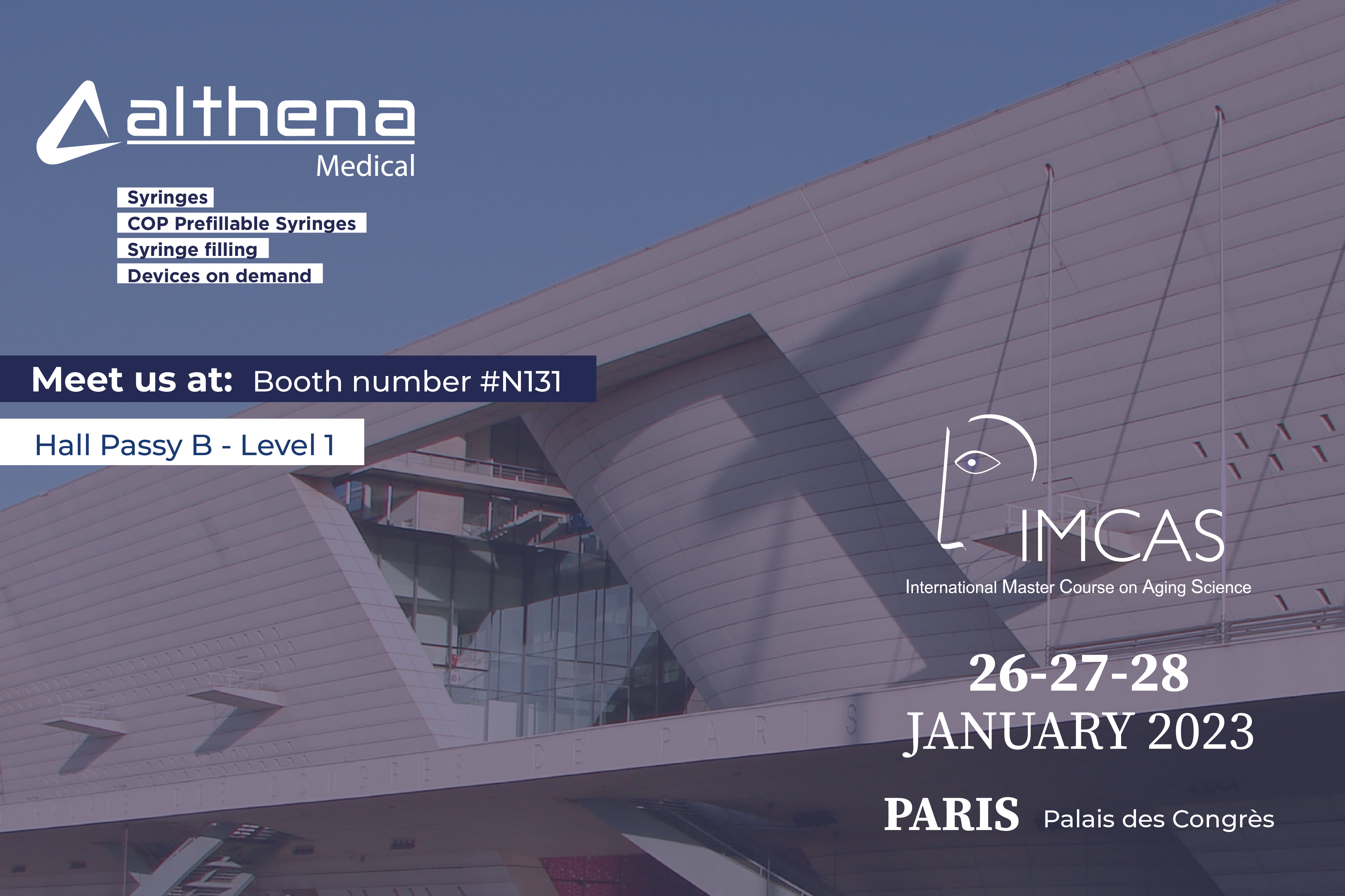 IMCAS 26-27-28 Gennaio 2023 | Althena Medical