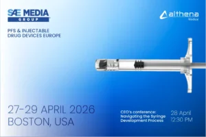 Althena Medical at Prefilled Syringes East Coast Conference 2026 | Boston, 27–29 April 2026 | Althena Medical